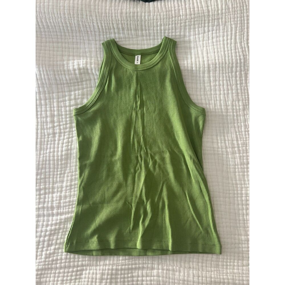 Kotn Racer Tank in Lime Green